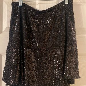 Free People sequin skater skirt